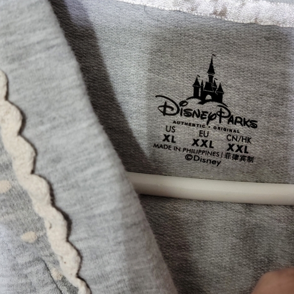 Disney Parks Authentic Minnie Mouse Zip up sweatshirt Gray XL - Picture 5 of 10